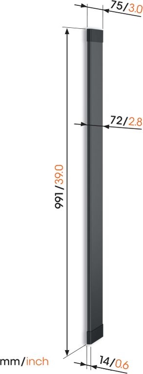 Vogel's TVA 7000 | Kabelgoot | zwart 3